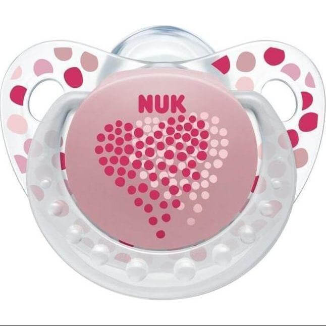 Nuk Trendline Adore Πιπίλα Σιλικόνης με Κρίκο Χωρίς BPA – Μέγεθος 2 (6-18 μηνών)