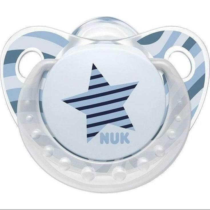 Nuk Trendline Adore Πιπίλα Σιλικόνης με Κρίκο Χωρίς BPA – Μέγεθος 2 (6-18 μηνών)