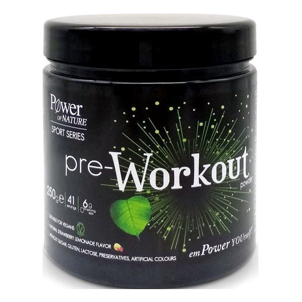 Power Health Sport Series Pre-Workout Powder Ρόφημα με Συνδυασμό Εξειδικευμένων Αμινοξέων Ενεργειακών Θρεπτικών Συστατικών 250gr