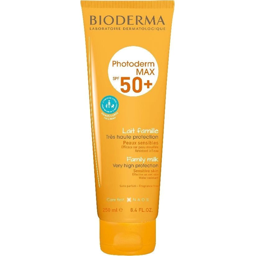 Bioderma Photoderm Max Lait Spf50+ Αντηλιακό Γαλάκτωμα για Μέγιστη Φωτοπροστασία για Όλη την Οικογένεια 250ml