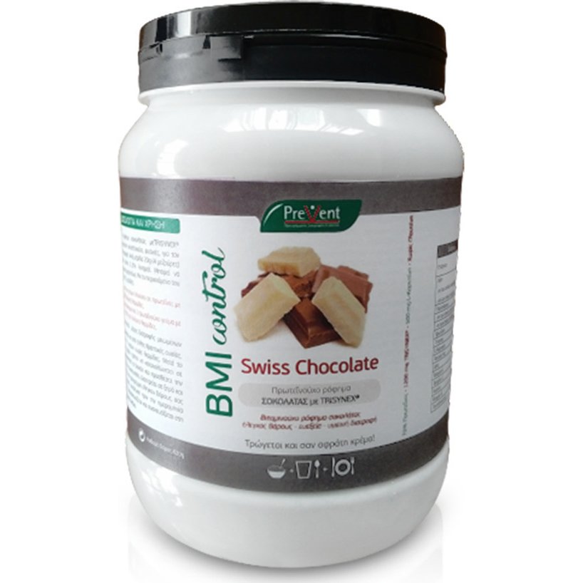 Prevent BMI Control Swiss Chocolate with Trisynex Πρωτεϊνούχο Ρόφημα Ελβετικής Σοκολάτας για τον Έλεγχο του Βάρους 420gr