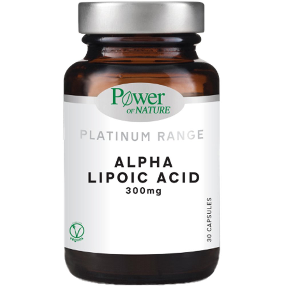 Power Health Power Health Platinum Range Alpha Lipoic Acid 300mg Συμπλήρωμα Διατροφής με Άλφα-λιποϊκό Οξύ για Μείωση της Νευροπάθειας & Βελτίωση του Μεταβολισμού 30caps