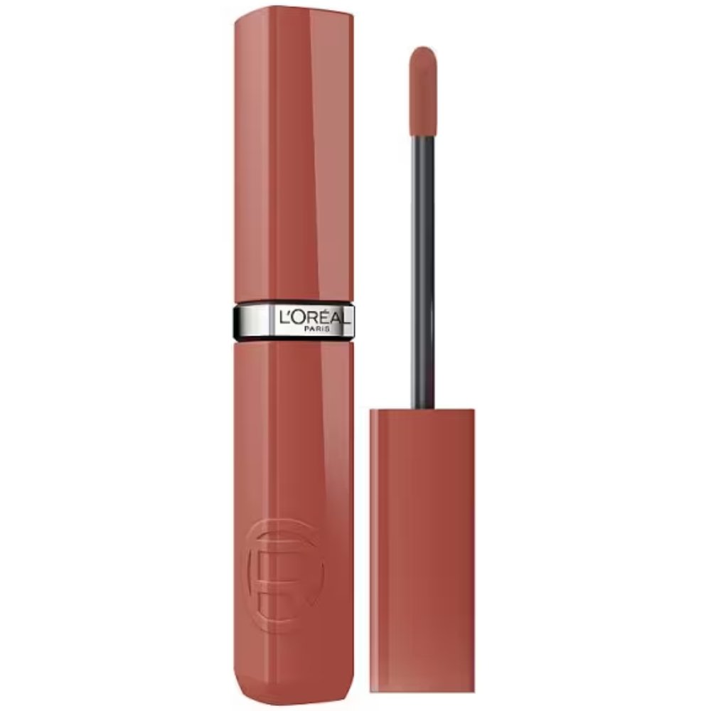 L'Oreal Paris Infaillible Laque Resistance Liquid Lipstick Υγρό Λαμπερό Κραγιόν για Έντονο Χρώμα Μακράς Διάρκειας 4.3ml - 320 Almond Nude 