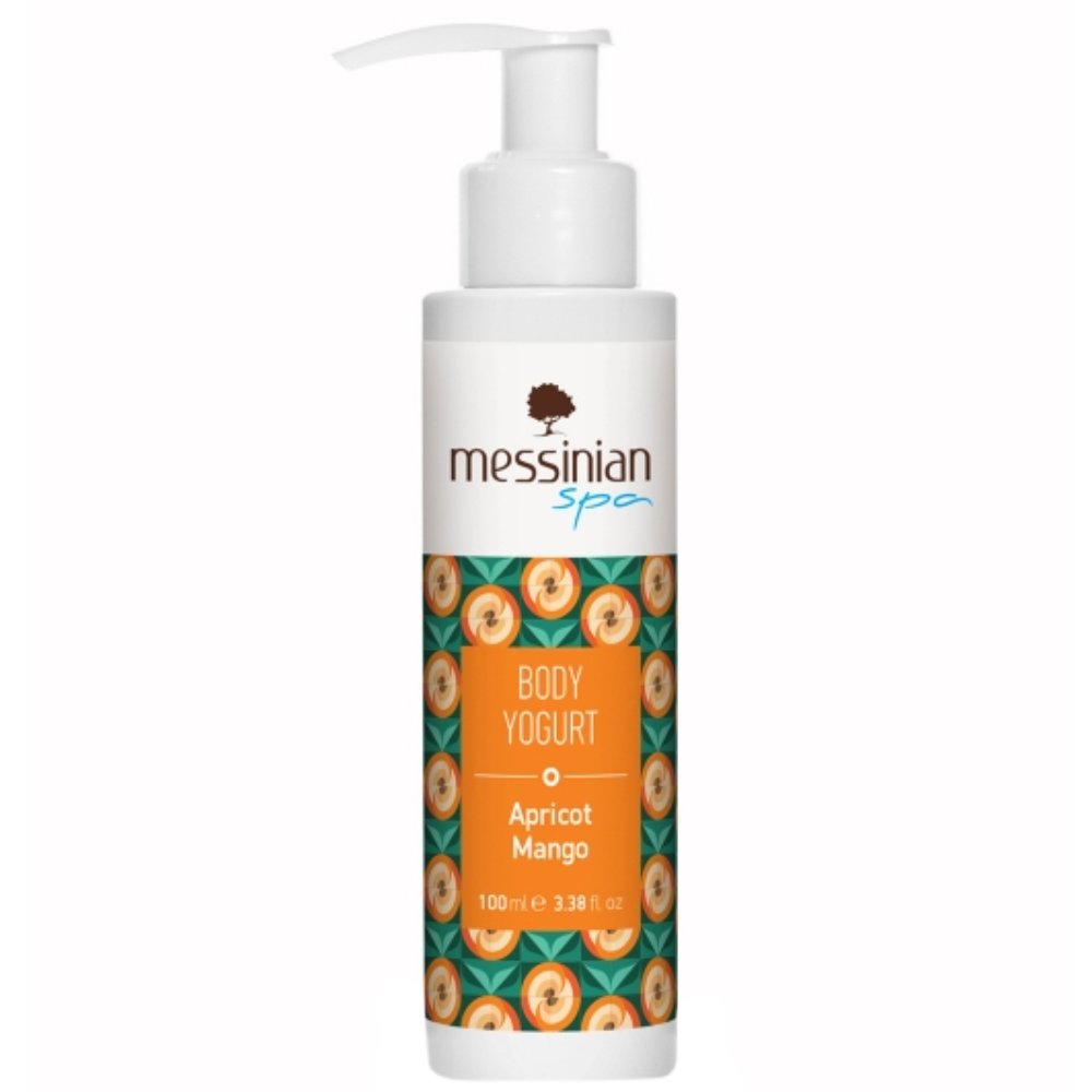Messinian Spa Apricot & Mango Body Yogurt Ενυδατικό & Αναζωογονητικό Ελαφρύ Γιαούρτι Σώματος για Απαλότητα & Θρέψη με Φρουτώδες Άρωμα Βερίκοκο & Μάνγκο 100ml