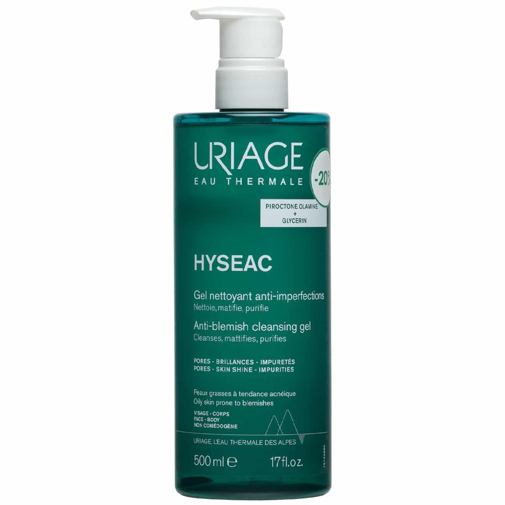Uriage Promo Hyseac Anti-Blemish Cleansing Gel Τζελ Προσώπου & Σώματος για Βαθύ Καθαρισμό Κατά των Κηλίδων που Απομακρύνει τους Ρύπους 500ml