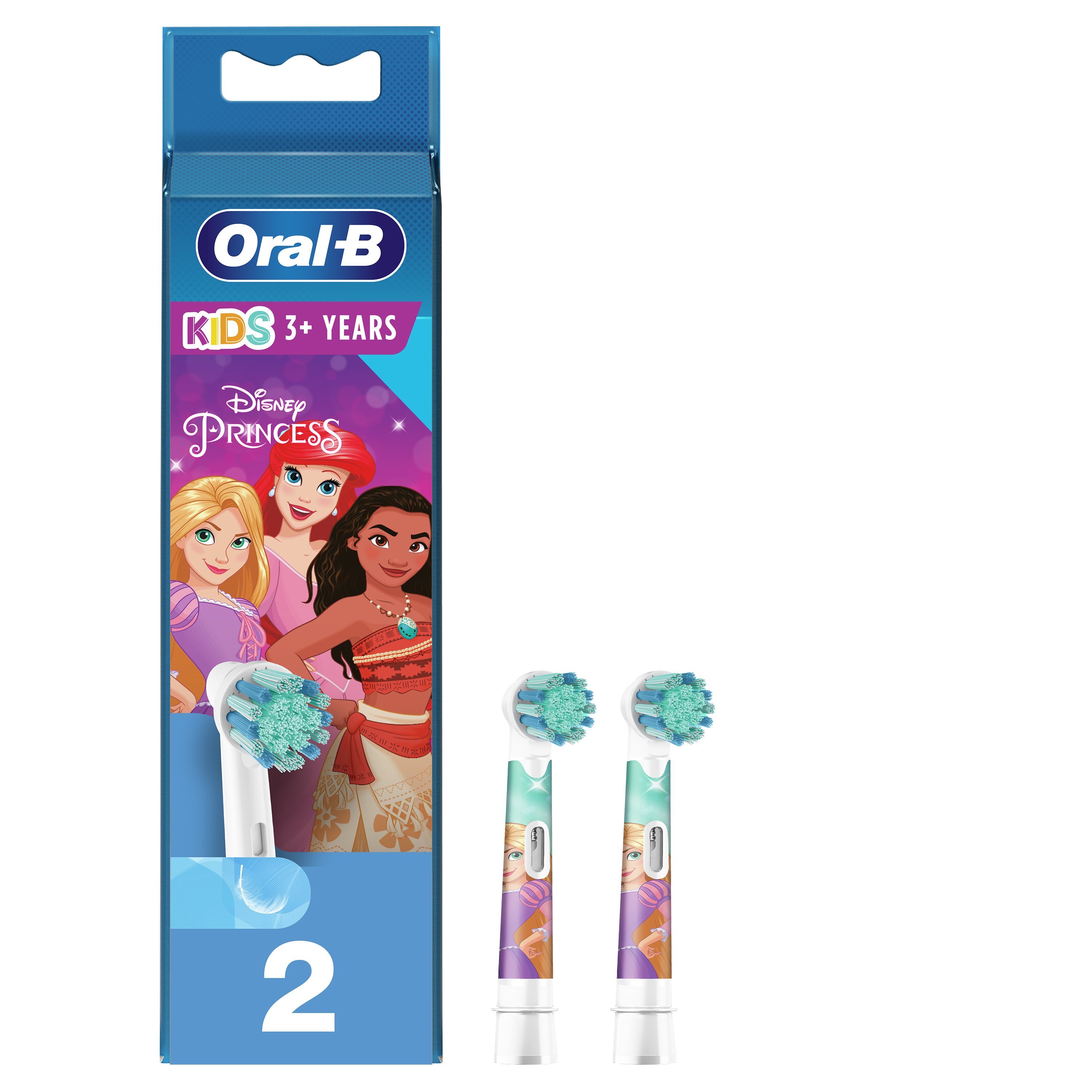 Oral-B Kids 3+ Years Disney Princesses Extra Soft Ανταλλακτικές Κεφαλές 2 Τεμάχια