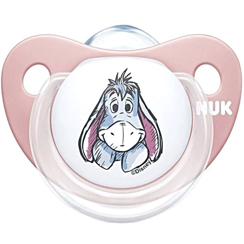 Nuk Disney Baby Winnie The Pooh 0-6m Ορθοδοντική Πιπίλα Σιλικόνης με Ανατομικό Σχήμα & Σύστημα Διαφυγής Αέρα 1 Τεμάχιο – Ροζ