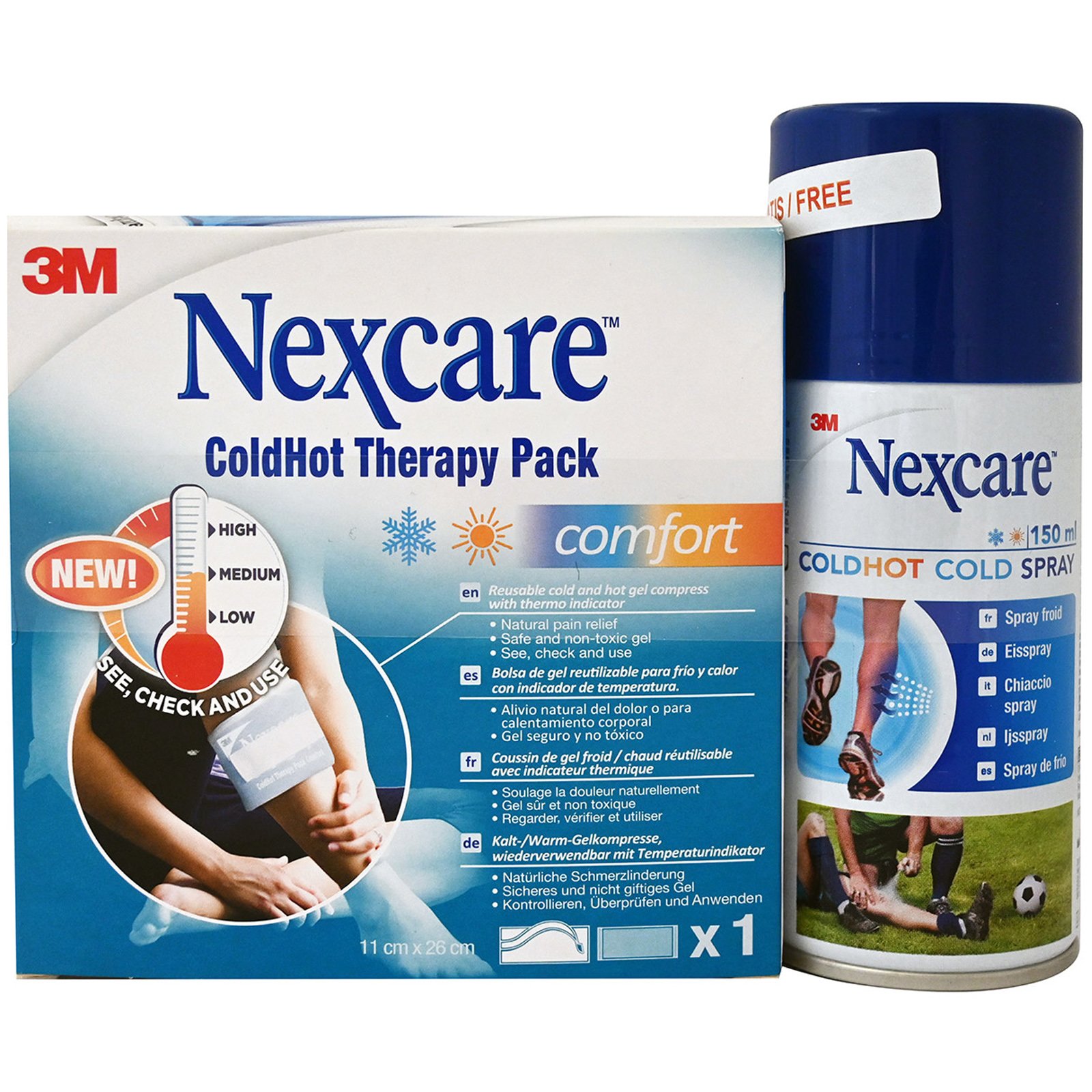 FUTURO 3M Nexcare Coldhot Πακέτο Προσφοράς Comfort Therapy Pack 1 Τεμάχιο & Δώρο Cold Ψυκτικό Spray 150ml