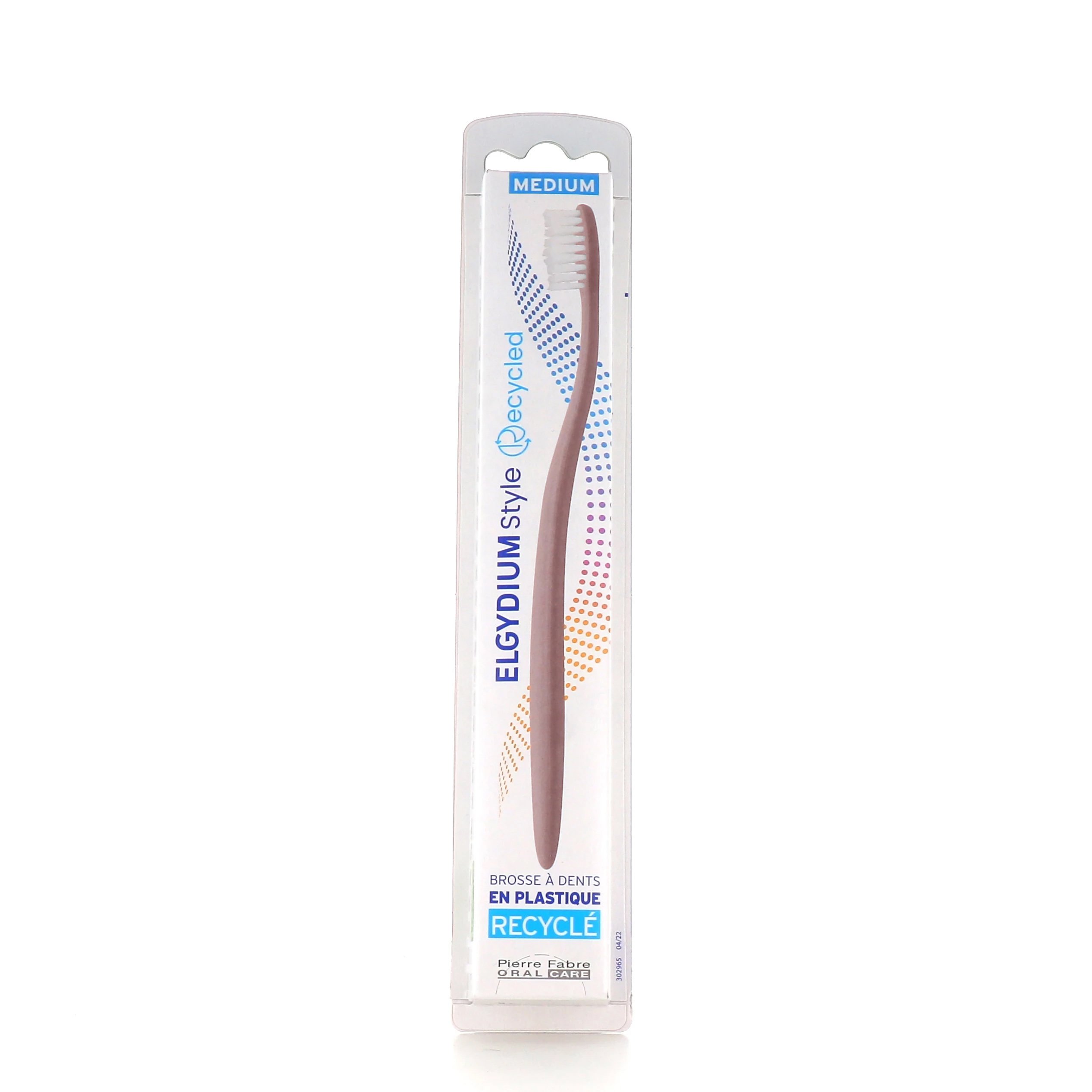 Elgydium Style Recycled Toothbrush Medium Χειροκίνητη Οδοντόβουρτσα Κατασκευασμένη Από Ανακυκλώσιμα Υλικά 1 Τεμάχιο – Ροζ