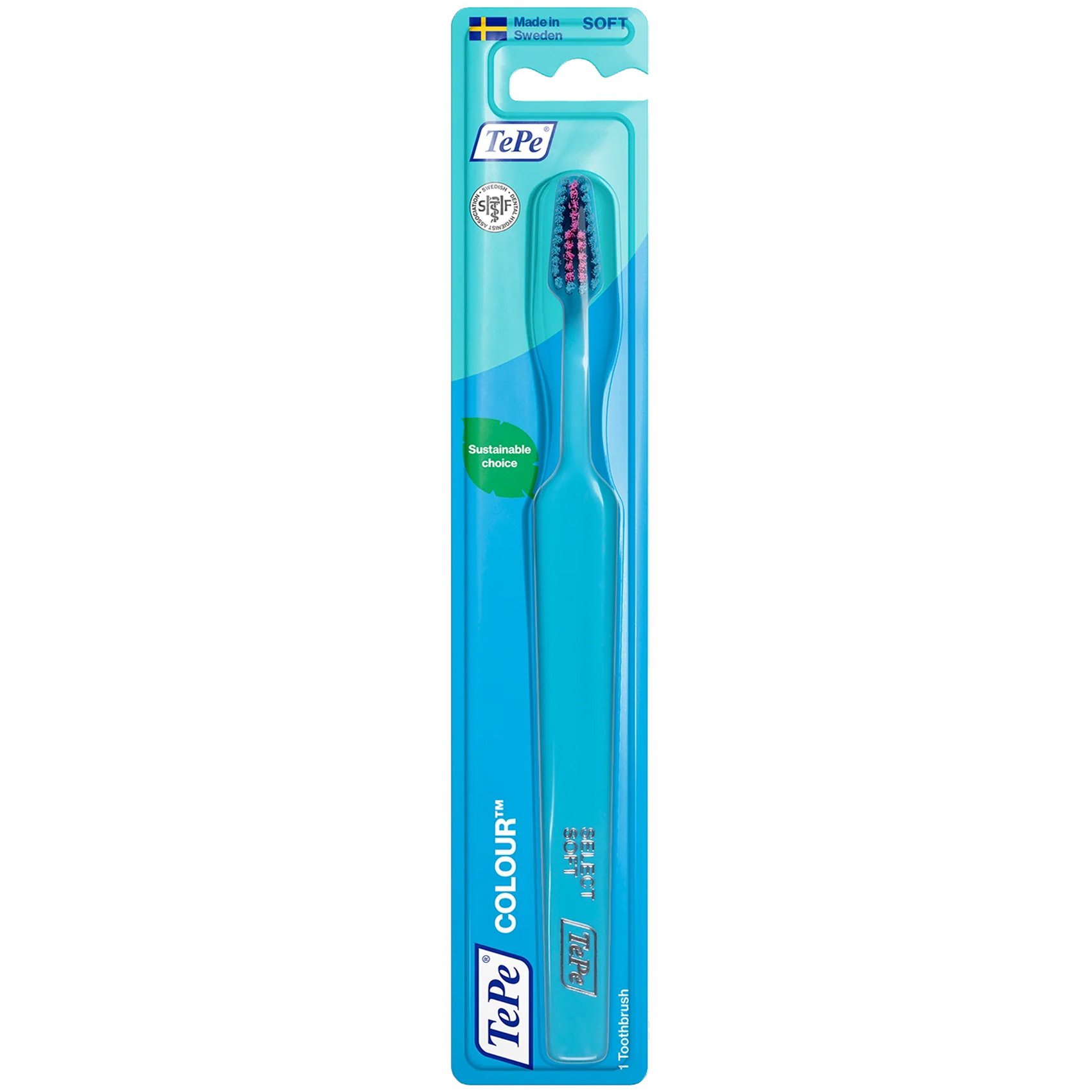 TePe Colour Select Soft Μαλακή Οδοντόβουρτσα για Αποτελεσματικό & Απαλό Καθαρισμό 1 Τεμάχιο – Γαλάζιο