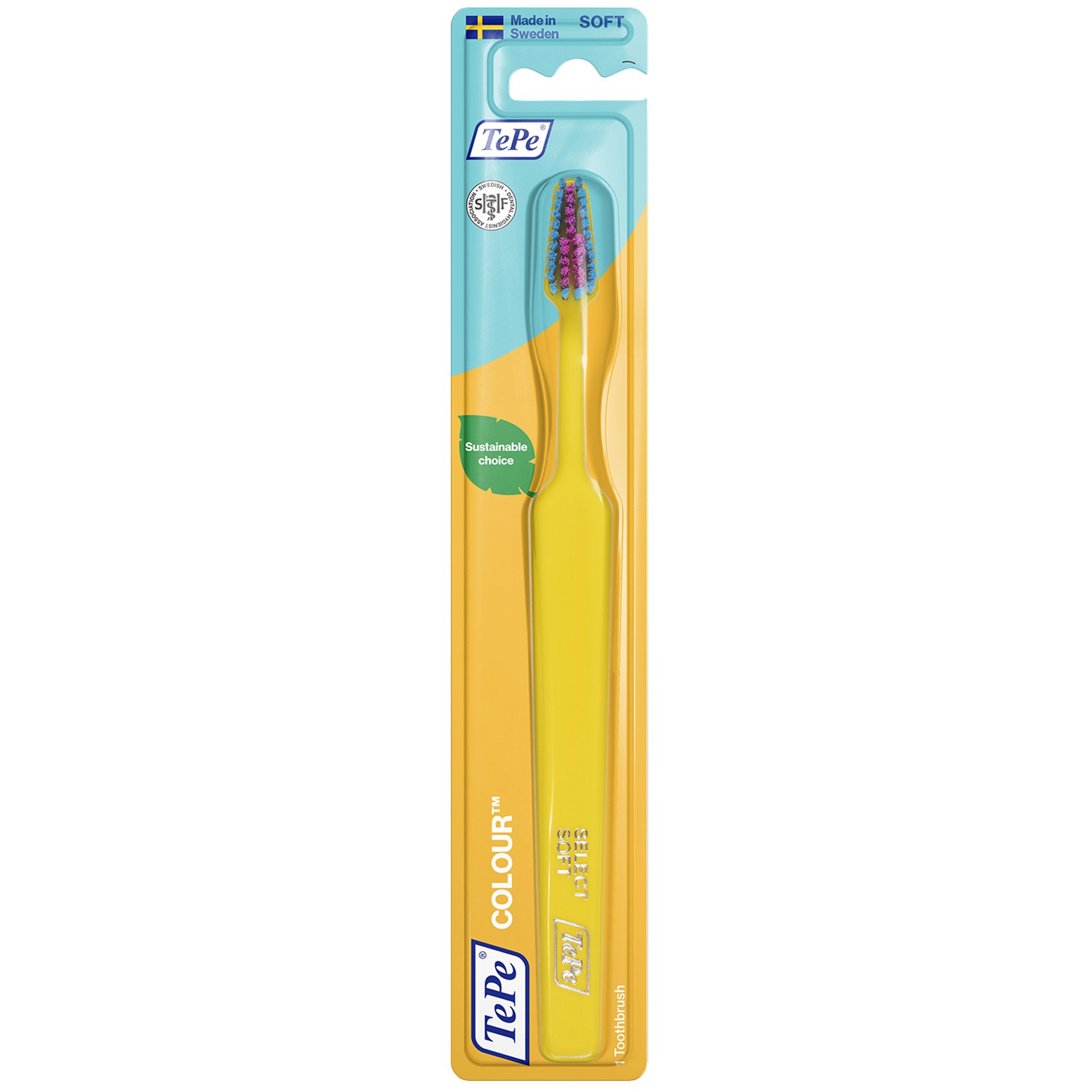 TePe Colour Select Soft Μαλακή Οδοντόβουρτσα για Αποτελεσματικό & Απαλό Καθαρισμό 1 Τεμάχιο – Κίτρινο