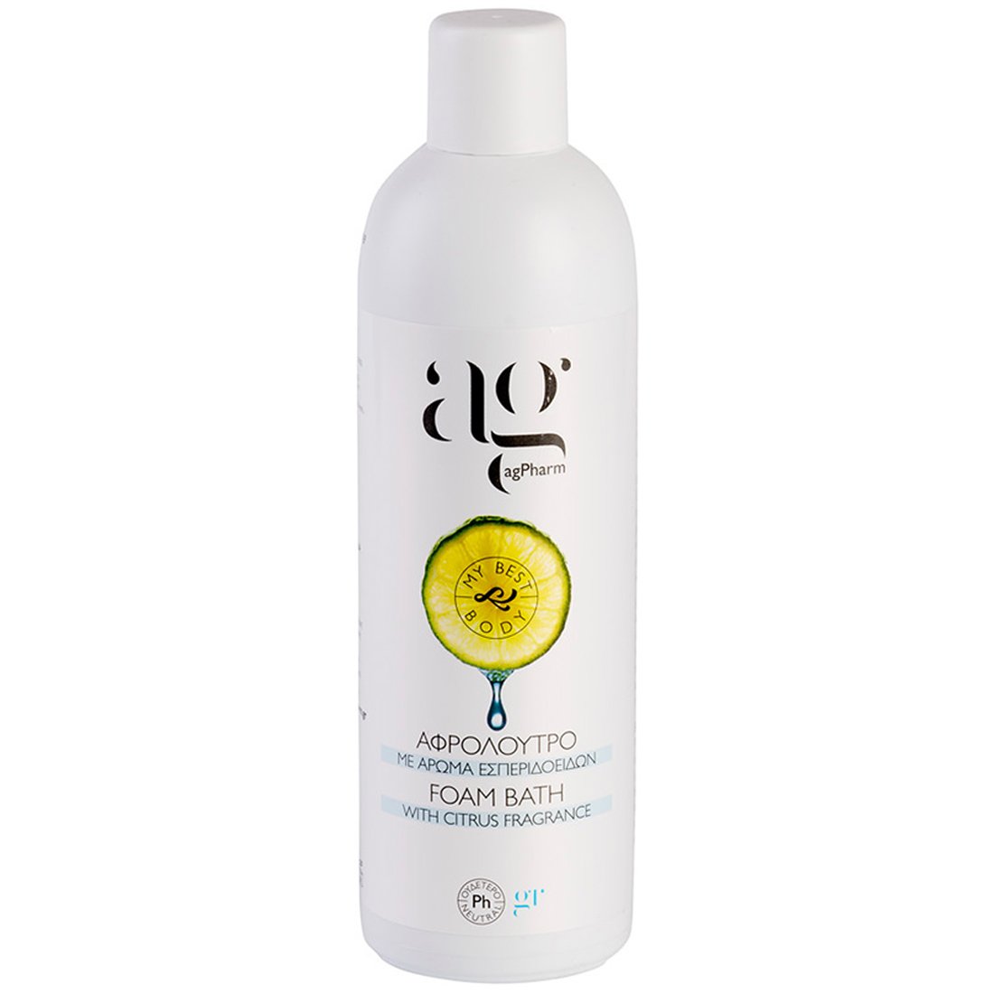 AgPharm Exotic Passion Foam Bath Ενυδατικό, Απαλό Αφρόλουτρο Σώματος με Άρωμα Εσπεριδοειδών 500ml