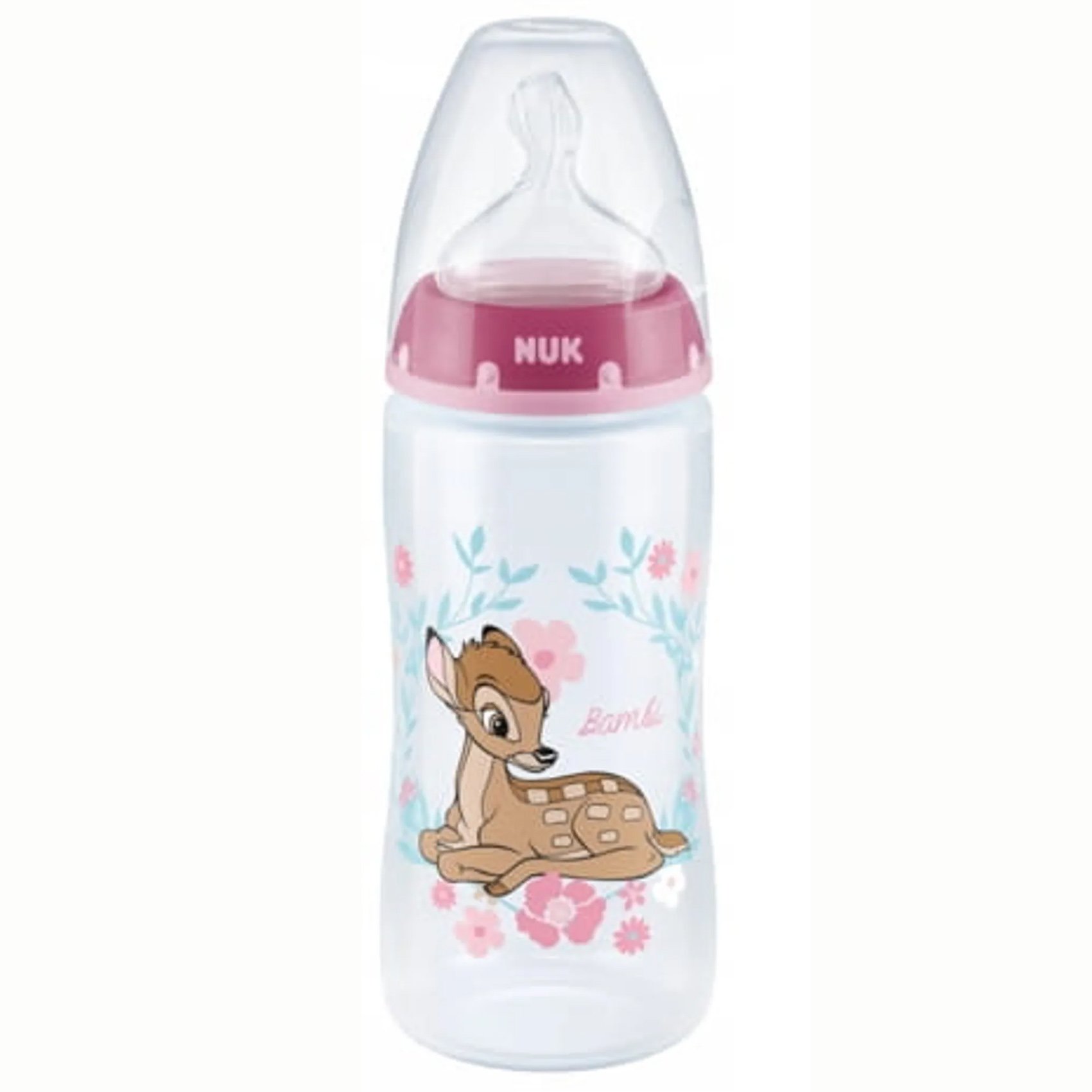 Nuk First Choice+ Disney Baby Anti-Colic PP Bottle Μπιμπερό Πολυπροπυλενίου με Θηλή Σιλικόνης & Δείκτη Ελέγχου Θερμοκρασίας 6-18m Bambi 300ml