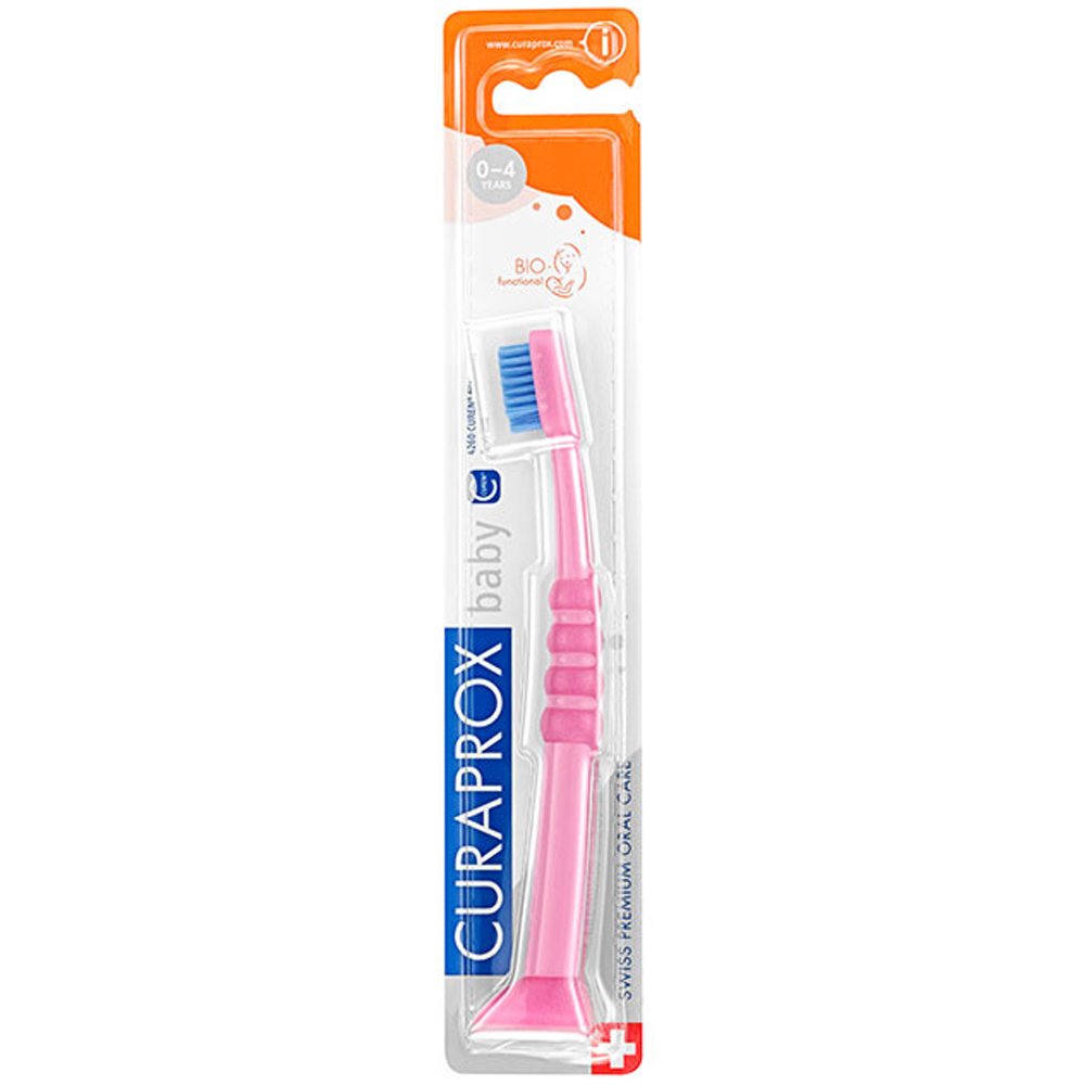 Curaprox Baby CK 4260 Ultra Soft Πολύ Μαλακή Παιδική Οδοντόβουρτσα 1 Τεμάχιο – Ροζ / Μπλε