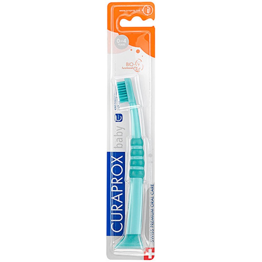 Curaprox Baby CK 4260 Ultra Soft Πολύ Μαλακή Παιδική Οδοντόβουρτσα 1 Τεμάχιο – Σιέλ / Πράσινο