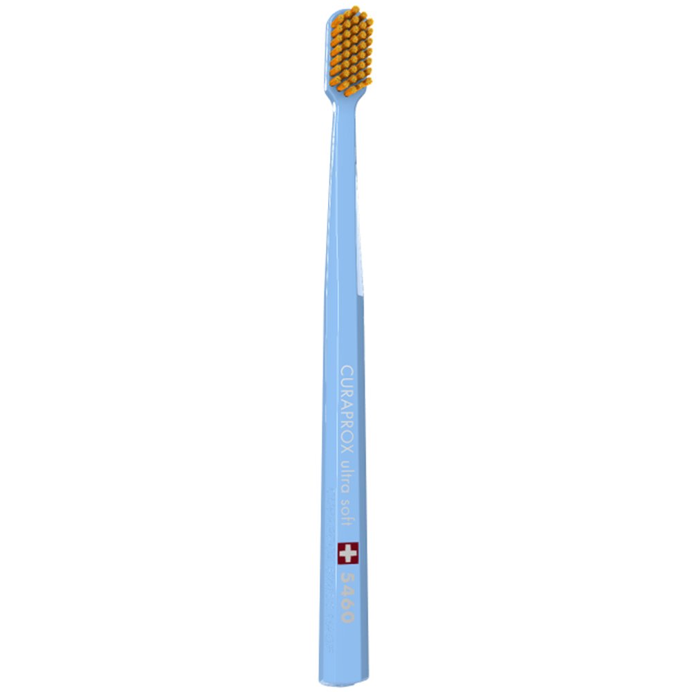 Curaprox CS 5460 Ultra Soft Οδοντόβουρτσα με Εξαιρετικά Απαλές & Ανθεκτικές Τρίχες Curen για Αποτελεσματικό Καθαρισμό 1 Τεμάχιο – Γαλάζιο/ Πορτοκαλί