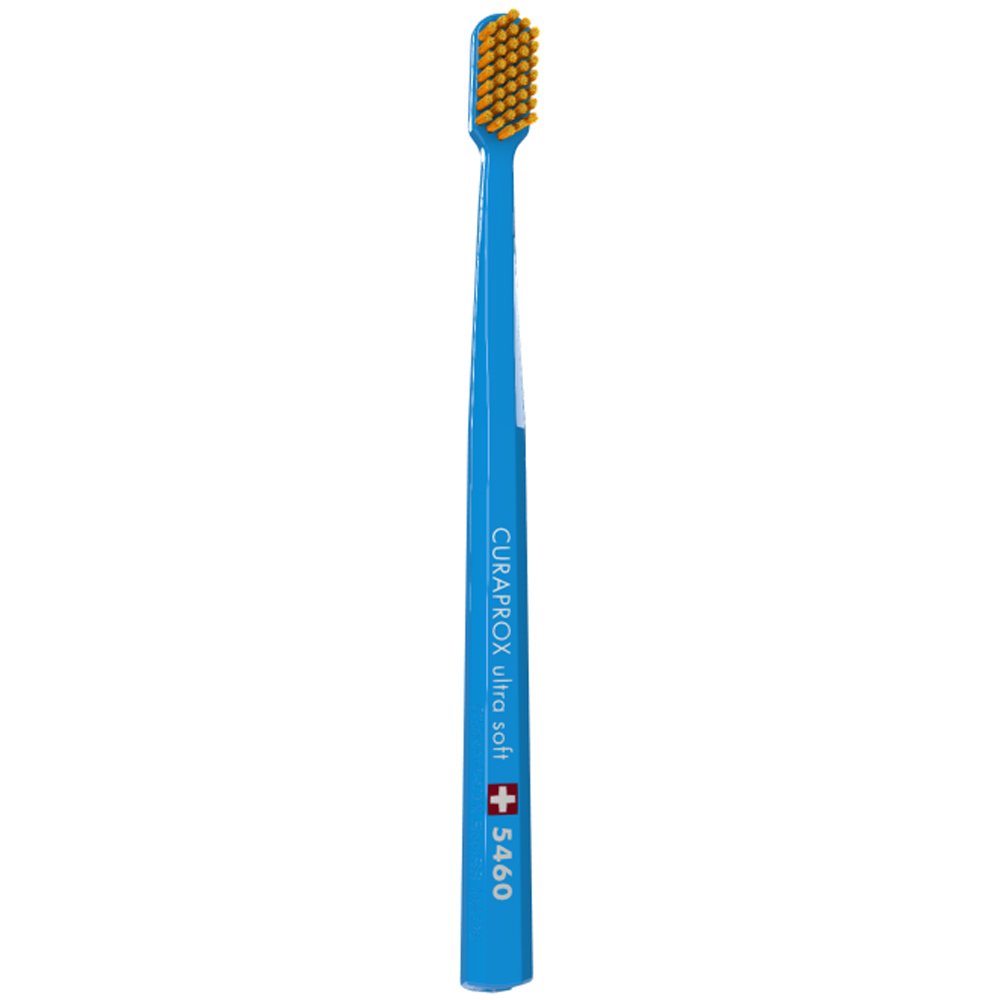 Curaprox CS 5460 Ultra Soft Οδοντόβουρτσα με Εξαιρετικά Απαλές & Ανθεκτικές Τρίχες Curen για Αποτελεσματικό Καθαρισμό 1 Τεμάχιο – Μπλε/ Πορτοκαλί