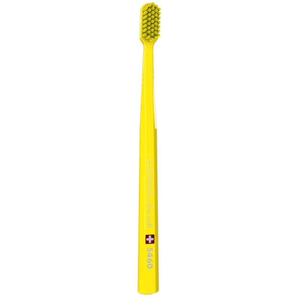 Curaprox CS 5460 Ultra Soft Οδοντόβουρτσα με Εξαιρετικά Απαλές & Ανθεκτικές Τρίχες Curen για Αποτελεσματικό Καθαρισμό 1 Τεμάχιο – Κίτρινο/ Κίτρινο