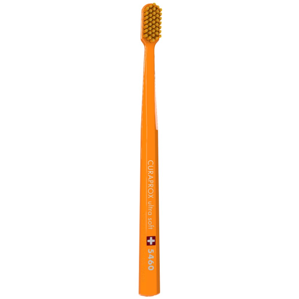 Curaprox CS 5460 Ultra Soft Οδοντόβουρτσα με Εξαιρετικά Απαλές & Ανθεκτικές Τρίχες Curen για Αποτελεσματικό Καθαρισμό 1 Τεμάχιο – Πορτοκαλί/ Πορτοκαλί