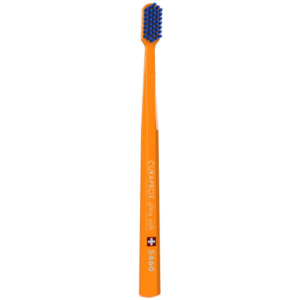 Curaprox Curaprox CS 5460 Ultra Soft Οδοντόβουρτσα με Εξαιρετικά Απαλές & Ανθεκτικές Τρίχες Curen για Αποτελεσματικό Καθαρισμό 1 Τεμάχιο - Πορτοκαλί/ Μπλε