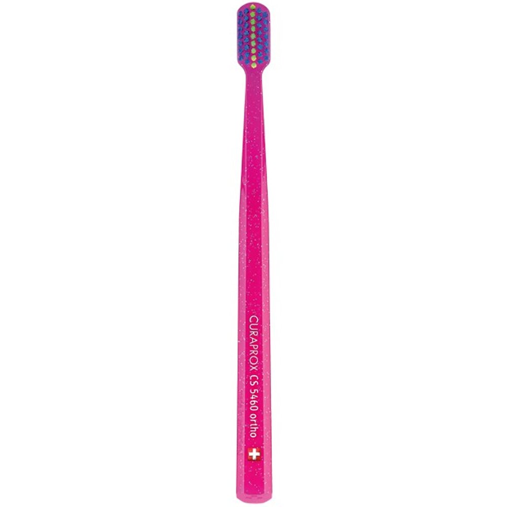 Curaprox CS 5460 Ortho Ultra Soft Ορθοδοντική Οδοντόβουρτσα 1 Τεμάχιο – Ροζ / Μπλε
