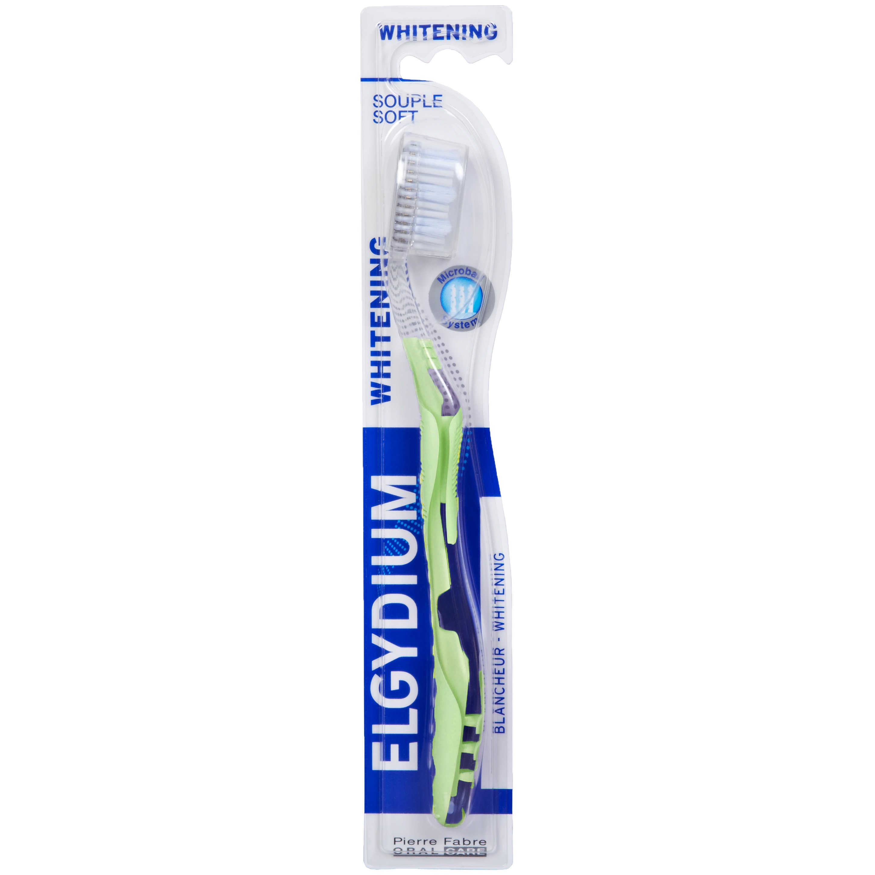 Elgydium Whitening Soft Toothbrush Μαλακή Οδοντόβουρτσα για πιο Λευκά Δόντια 1 Τεμάχιο – Πράσινο