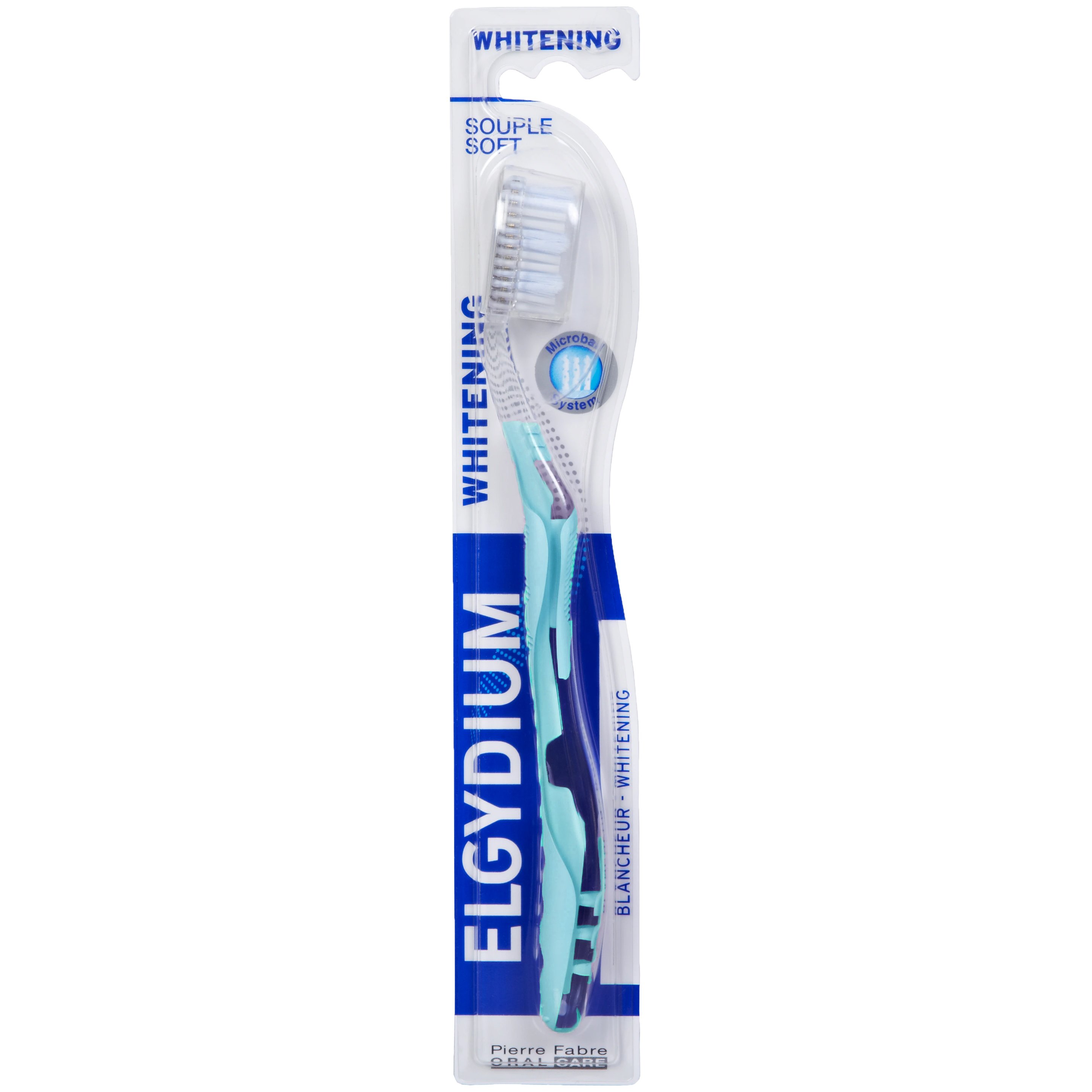 Elgydium Whitening Soft Toothbrush Μαλακή Οδοντόβουρτσα για πιο Λευκά Δόντια 1 Τεμάχιο – Μπλε