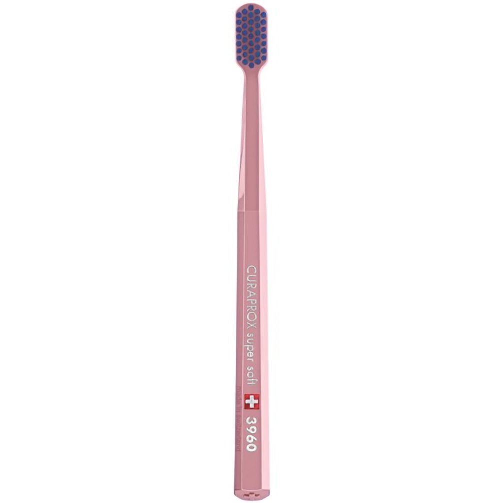 Curaprox CS 3960 Super Soft Toothbrush Πολύ Μαλακή Οδοντόβουρτσα με Εξαιρετικά Απαλές & Ανθεκτικές Ίνες Curen για Αποτελεσματικό Καθαρισμό 1 Τεμάχιο – Σκούρο Ροζ/ Μπλε