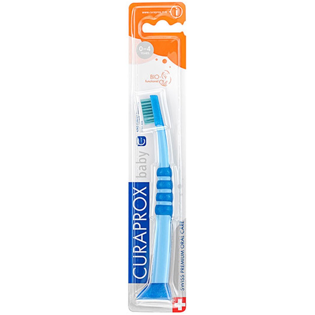 Curaprox Baby CK 4260 Ultra Soft Πολύ Μαλακή Παιδική Οδοντόβουρτσα 1 Τεμάχιο – Γαλάζιο / Πράσινο
