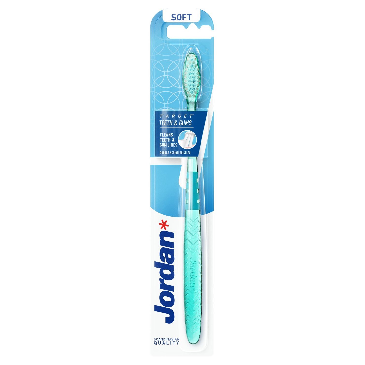 Jordan Target Teeth & Gums Toothbrush Soft Μαλακή Οδοντόβουρτσα για Βαθύ Καθαρισμό 1 Τεμάχιο – Τιρκουάζ