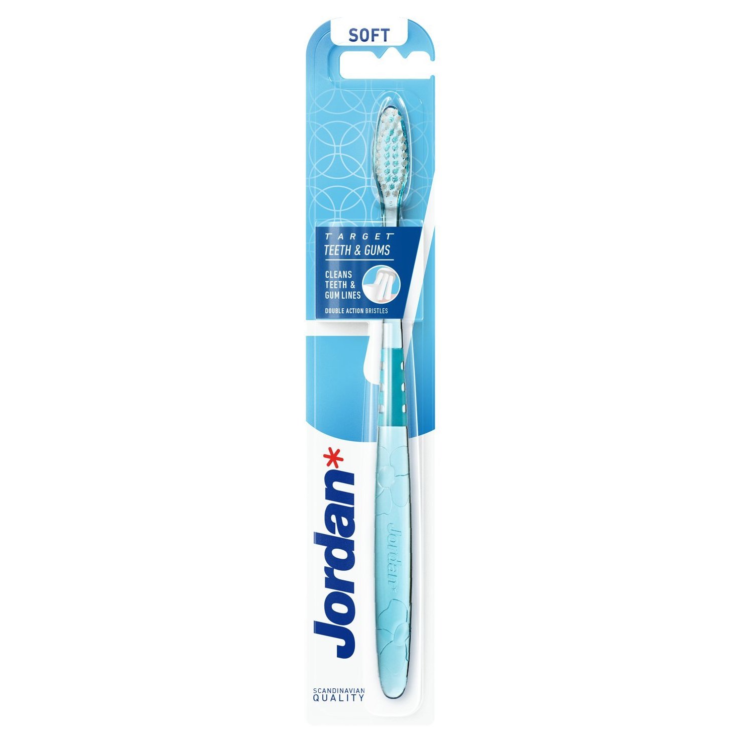 Jordan Target Teeth & Gums Toothbrush Soft Μαλακή Οδοντόβουρτσα για Βαθύ Καθαρισμό 1 Τεμάχιο – Γαλάζιο