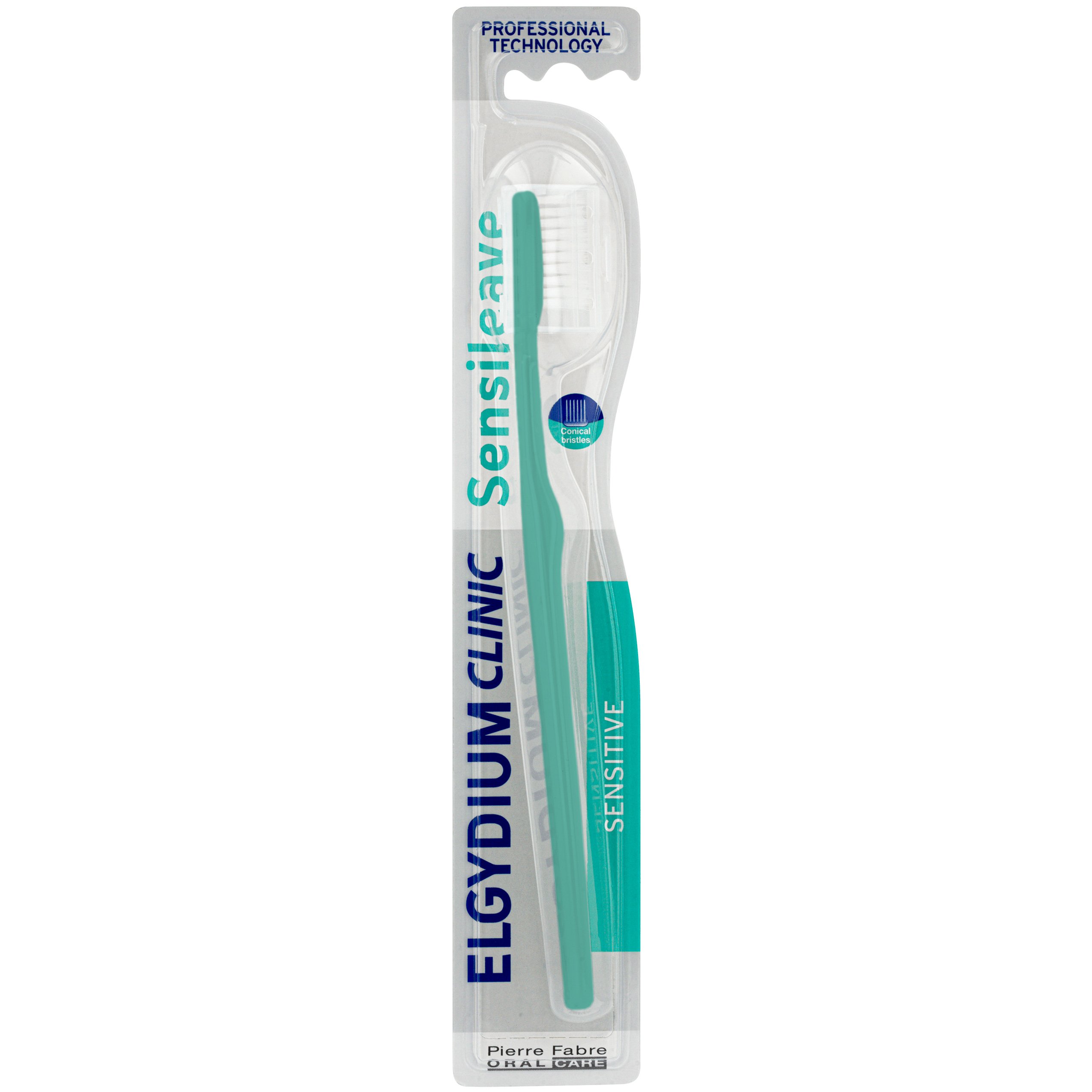 Elgydium Clinic Sensileave Sensitive Toothbrush Μαλακή Οδοντόβουρτσα Κατάλληλη για Ευαίσθητα Δόντια & Ούλα 1 Τεμάχιο – Πετρόλ