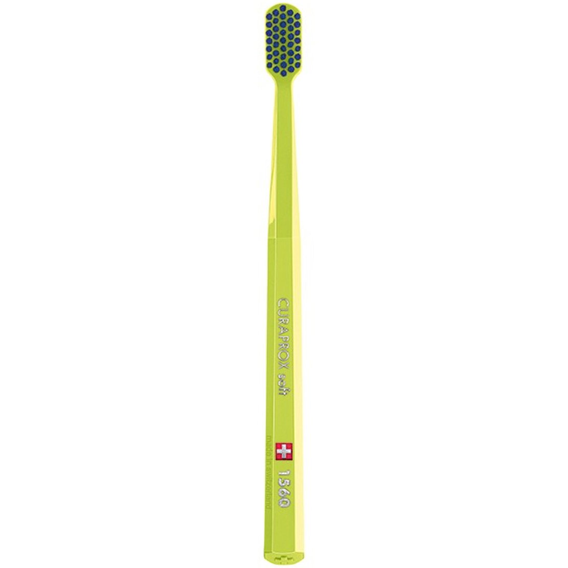 Curaprox CS 1560 Soft Toothbrush Χειροκίνητη Οδοντόβουρτσα με Μαλακές Ίνες για Βαθύ Καθαρισμό 1 Τεμάχιο – Λαχανί / Μπλε