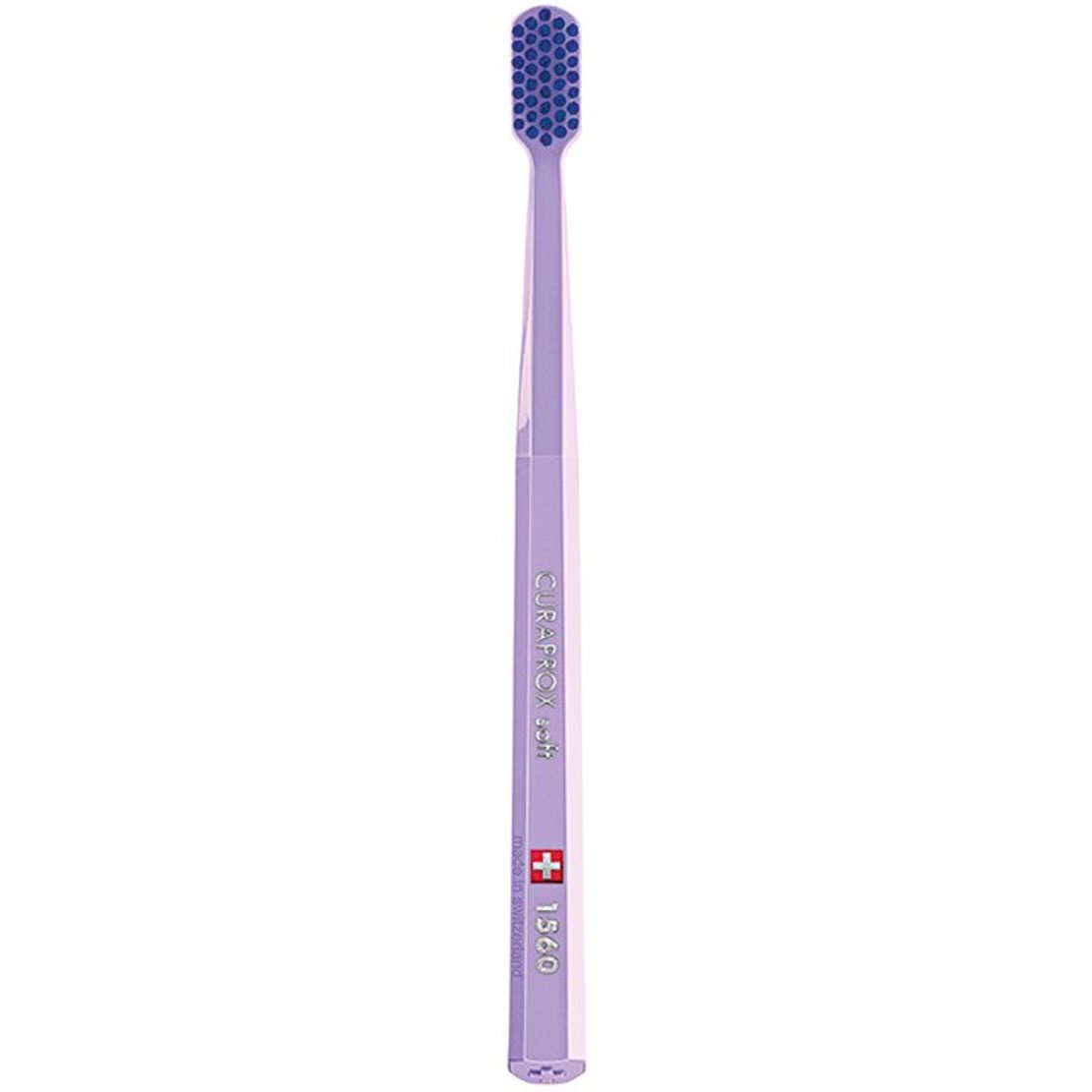 Curaprox CS 1560 Soft Toothbrush Χειροκίνητη Οδοντόβουρτσα με Μαλακές Ίνες για Βαθύ Καθαρισμό 1 Τεμάχιο – Λιλά / Μπλε