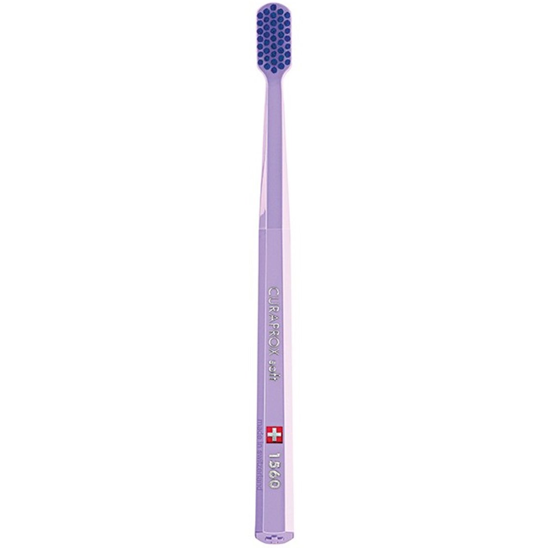 Curaprox CS 1560 Soft Toothbrush Χειροκίνητη Οδοντόβουρτσα με Μαλακές Ίνες για Βαθύ Καθαρισμό 1 Τεμάχιο – Λιλά / Μπλε