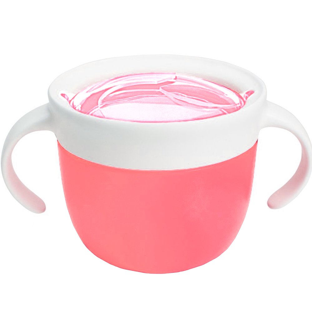 Munchkin Snack Dispenser 12m+ Ανοικτό Ροζ Εκπαιδευτικό Κύπελλο Κατάλληλο για Σνακ, που Ενθαρρύνει το Παιδί να Τραφεί Μόνο του με Ασφάλεια 1 Τεμάχιο, Κωδ 11401