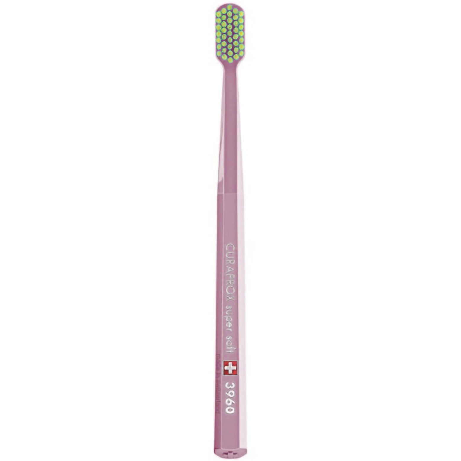 Curaprox CS 3960 Super Soft Toothbrush Πολύ Μαλακή Οδοντόβουρτσα με Εξαιρετικά Απαλές & Ανθεκτικές Τρίχες Curen για Αποτελεσματικό Καθαρισμό 1 Τεμάχιο – Σκούρο Ροζ / Κίτρινο
