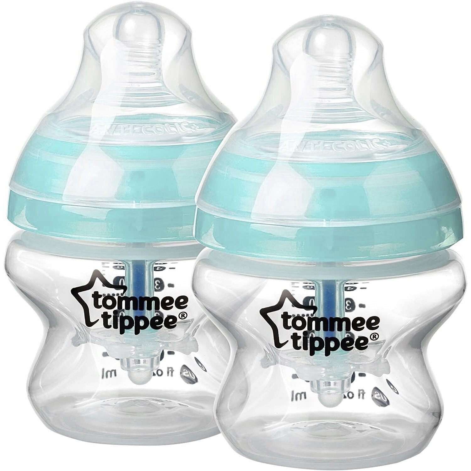 Tommee Tippee Tommee Tippee Closer to Nature Advanced Anti-Colic Baby Bottle 0m+ Μπιμπερό Πολυπροπυλενίου Αργής Ροής με Θηλή Σιλικόνης Κατά των Κολικών 2 Τεμάχια (2x150ml) Κωδ 42260286