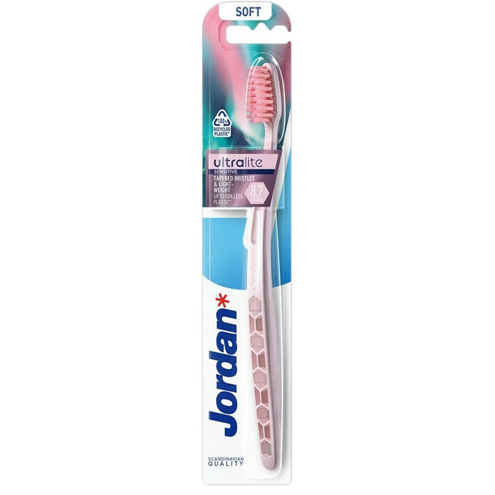 Jordan Ultralite Toothbrush Soft 1 Τεμάχιο Μαλακή Οδοντόβουρτσα για Βαθύ Καθαρισμό με Εξαιρετικά Λεπτές Ίνες Κωδ 310094 – Κρεμ