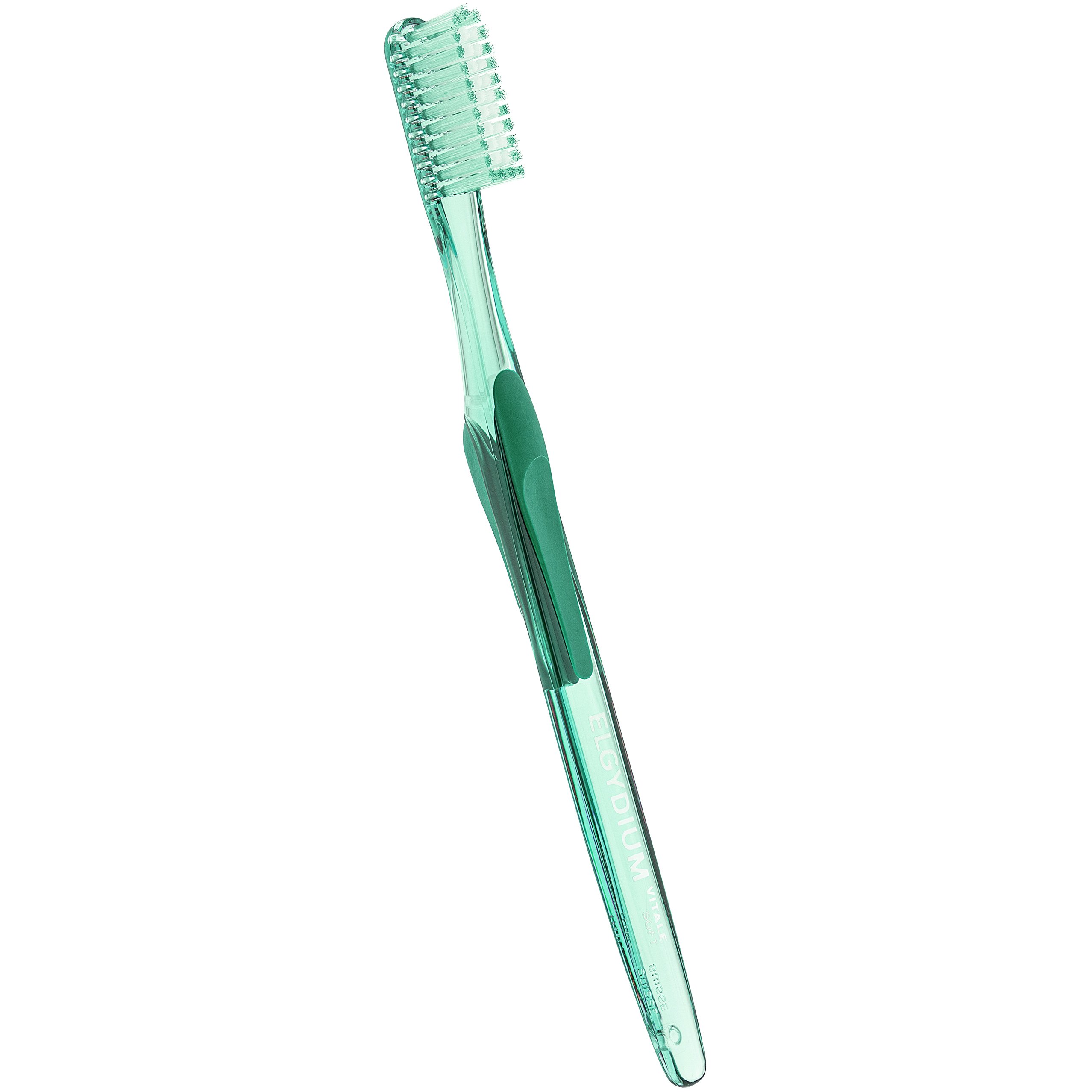 Elgydium Vitale Souple Soft Toothbrush Χειροκίνητη Μαλακή Οδοντόβουρτσα με Εργονομική Λαβή 1 Τεμάχιο – Πράσινο