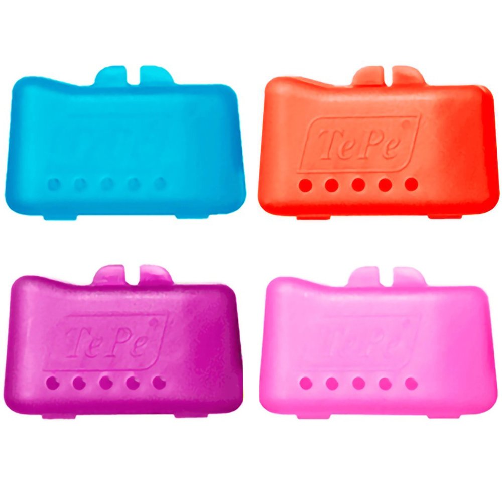 Tepe Brush Head Cup 4 Τεμάχια - Multicolor 6,Καπάκι Οδοντόβουρτσας με Οπές Εξαερισμού, Ιδανικό για Καθημερινή Χρήση & Ταξίδια