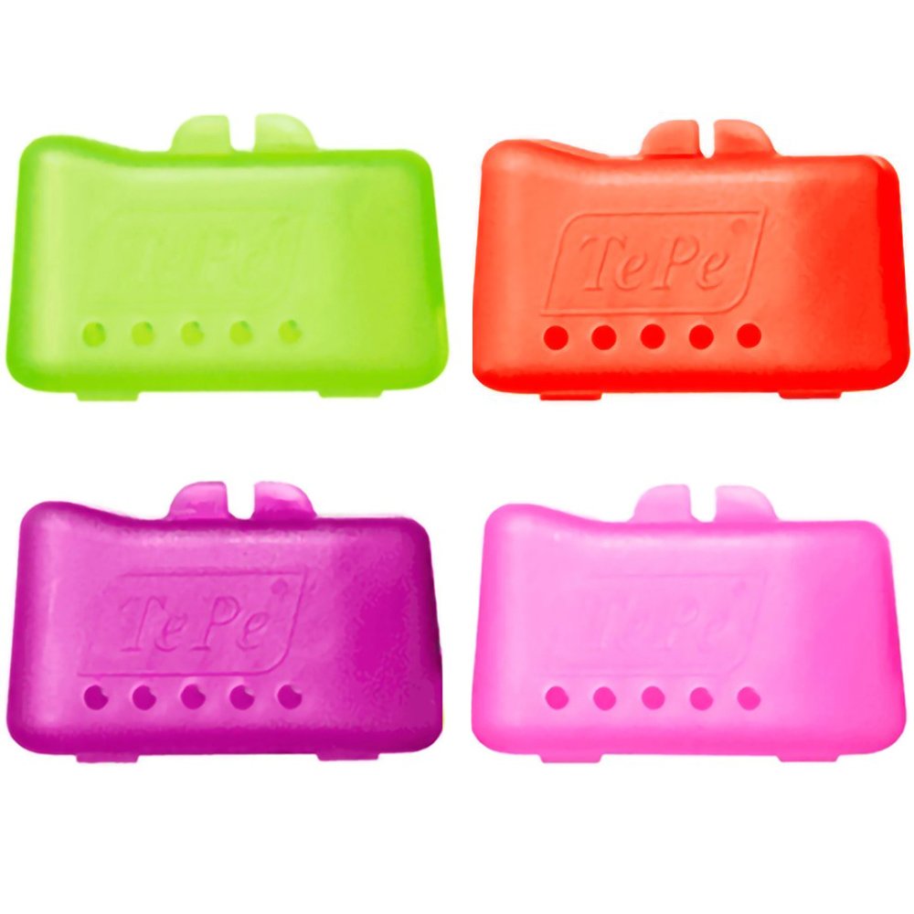 Tepe Brush Head Cup 4 Τεμάχια - Multicolor 7,Καπάκι Οδοντόβουρτσας με Οπές Εξαερισμού, Ιδανικό για Καθημερινή Χρήση & Ταξίδια