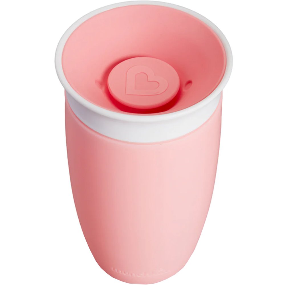 Munchkin Munchkin Sippy Cup Miracle 360° 12m+ Παιδικό Ποτηράκι με Στόμιο 360°, 296ml - Ανοικτό Ροζ