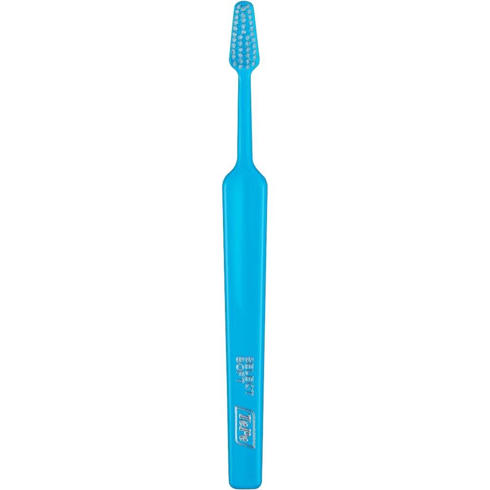 Tepe Select Soft Toothbrush Οδοντόβουρτσα με Μαλακές Ίνες για Καλύτερη Πρόσβαση στα Πίσω Δόντια Χωρίς Τραυματισμούς 1 Τεμάχιο - Γαλάζιο
