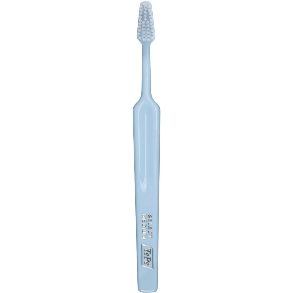 Tepe Select Medium Toothbrush Οδοντόβουρτσα με Μέτριας Σκληρότητας Ίνες για Βαθύ Καθαρισμό 1 Τεμάχιο - Γαλάζιο