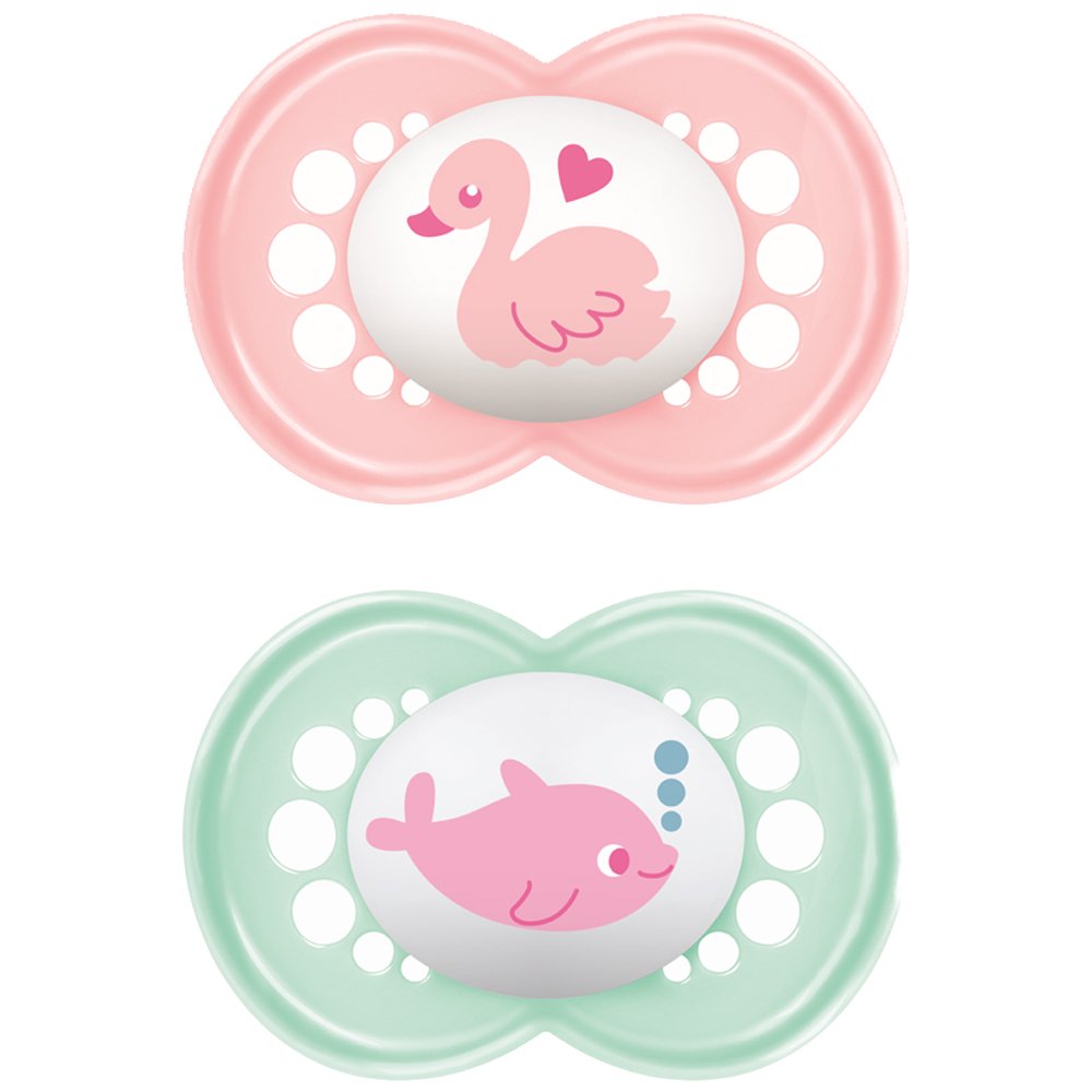 Mam Mam Original Latex Soother 6-16m Κωδ 151L Ορθοδοντική Πιπίλα με Θηλή από Φυσικό Καουτσούκ & Θήκη Μεταφοράς 2 Τεμάχια - Ροζ / Γαλάζιο
