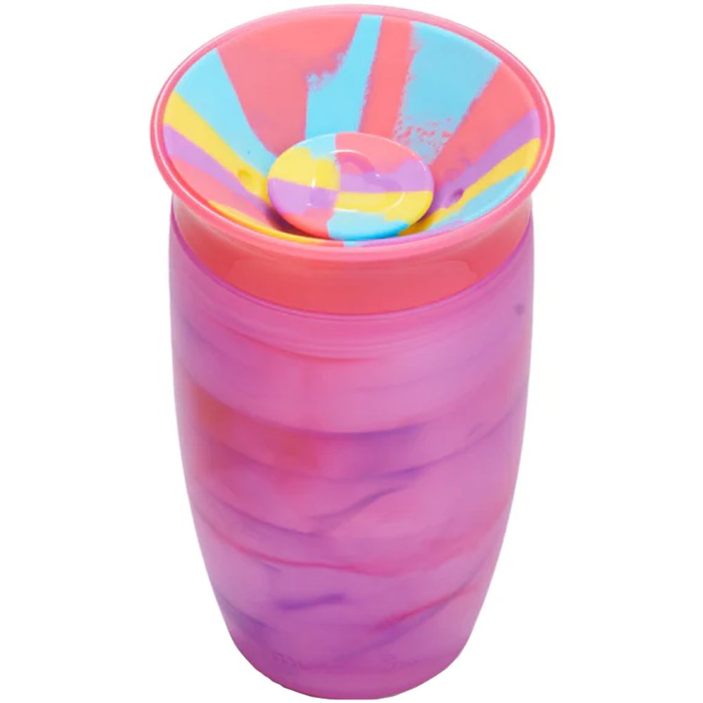Munchkin Miracle 360 Spill-Proof Cup 12m+ Παιδικό Ποτηράκι Χωρίς Στόμιο που δε Στάζει 296ml - Μωβ