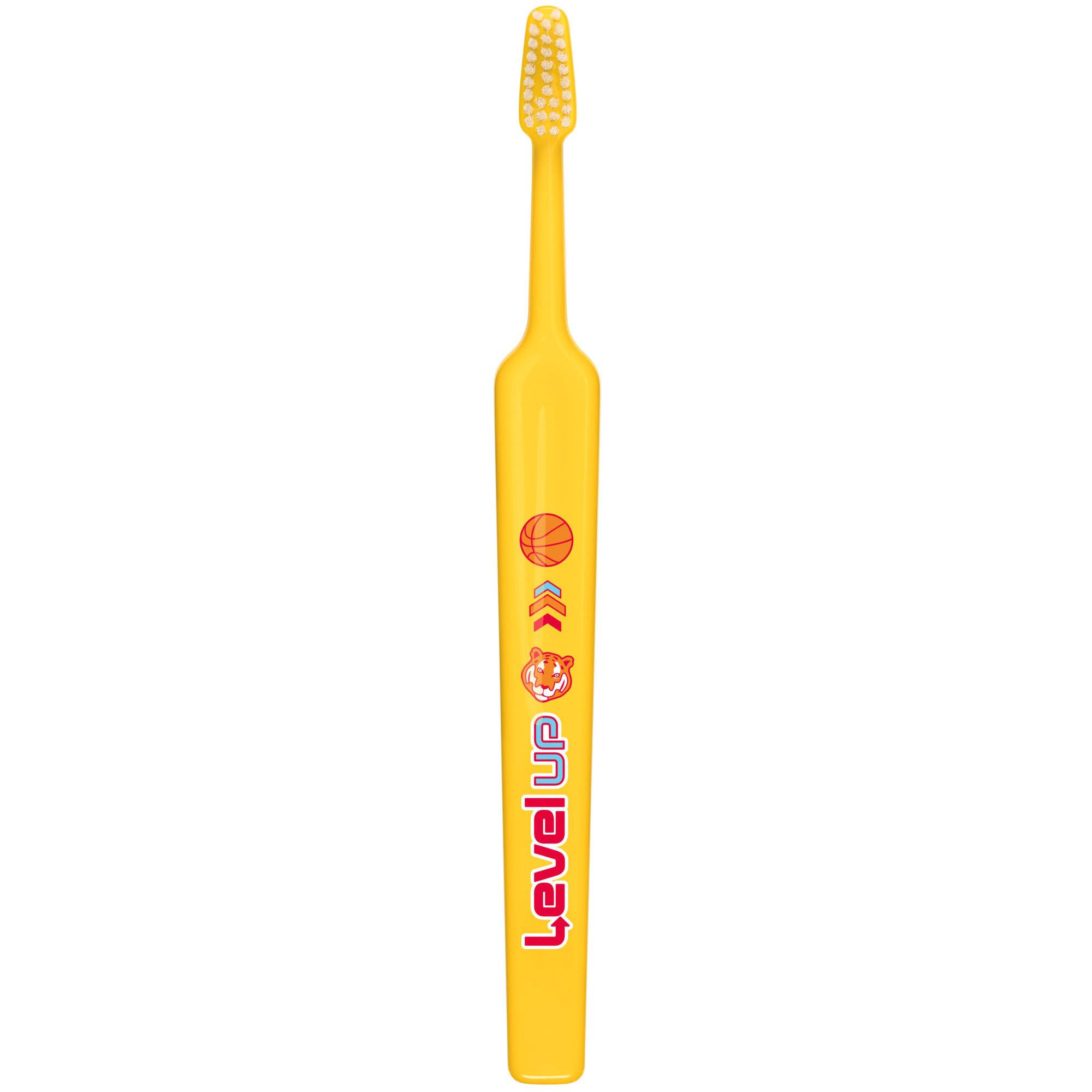 Tepe TePe Kids Soft Toothbrush 6+ Years Παιδική Οδοντόβουρτσα με Μαλακές Ίνες & Ευχάριστα Σχέδια 1 Τεμάχιο - Κίτρινο