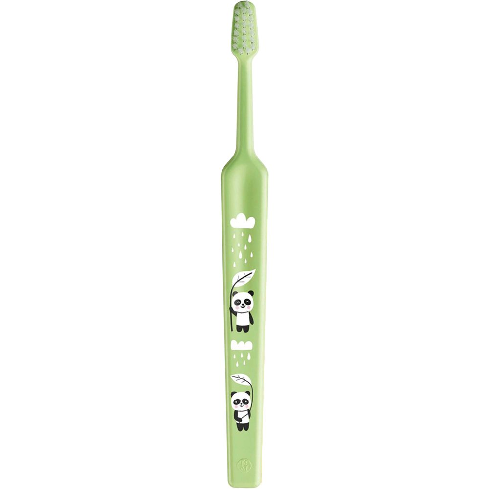 TePe Mini Extra Soft 0-6 Years Toothbrush Παιδική Οδοντόβουρτσα με Κωνική Κεφαλή & Αποστρογγυλεμένες Ίνες 1 Τεμάχιο - Λαχανί