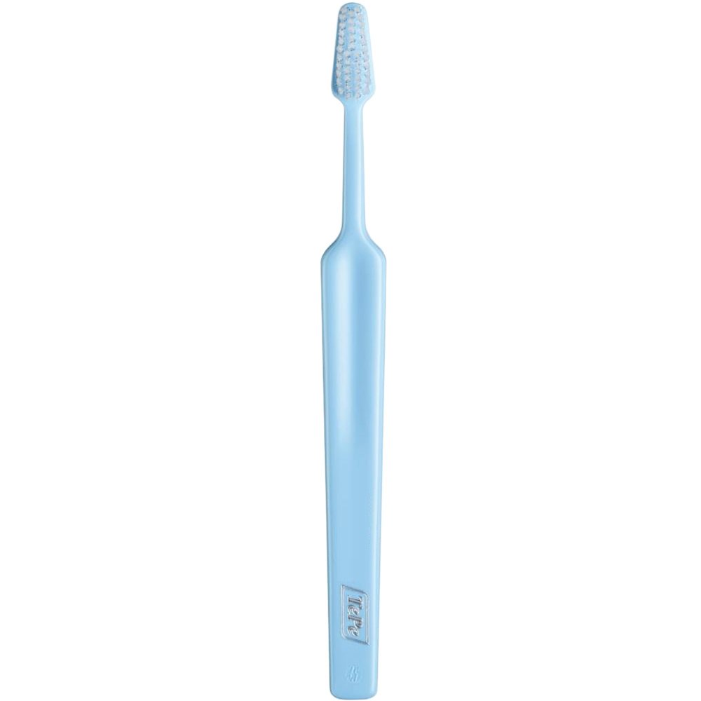 TePe Select Compact Medium Toothbrush Μέτρια Οδοντόβουρτσα με Μικρή Κωνική Κεφαλή για Αποτελεσματικό Καθαρισμό 1 Τεμάχιο - Γαλάζιο